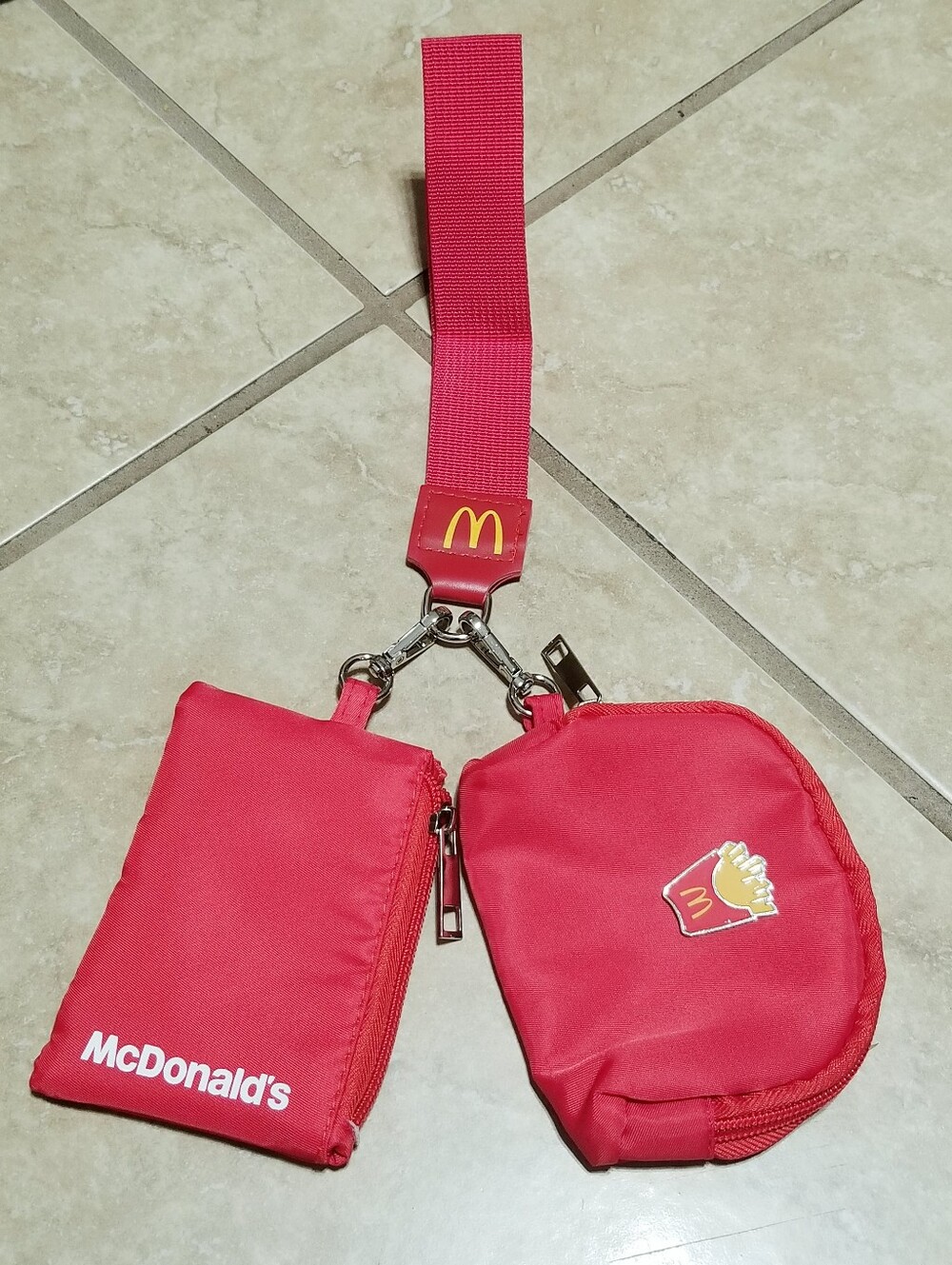 McDonald's Smilemakers Fry Box Dual Pouch Wristlet